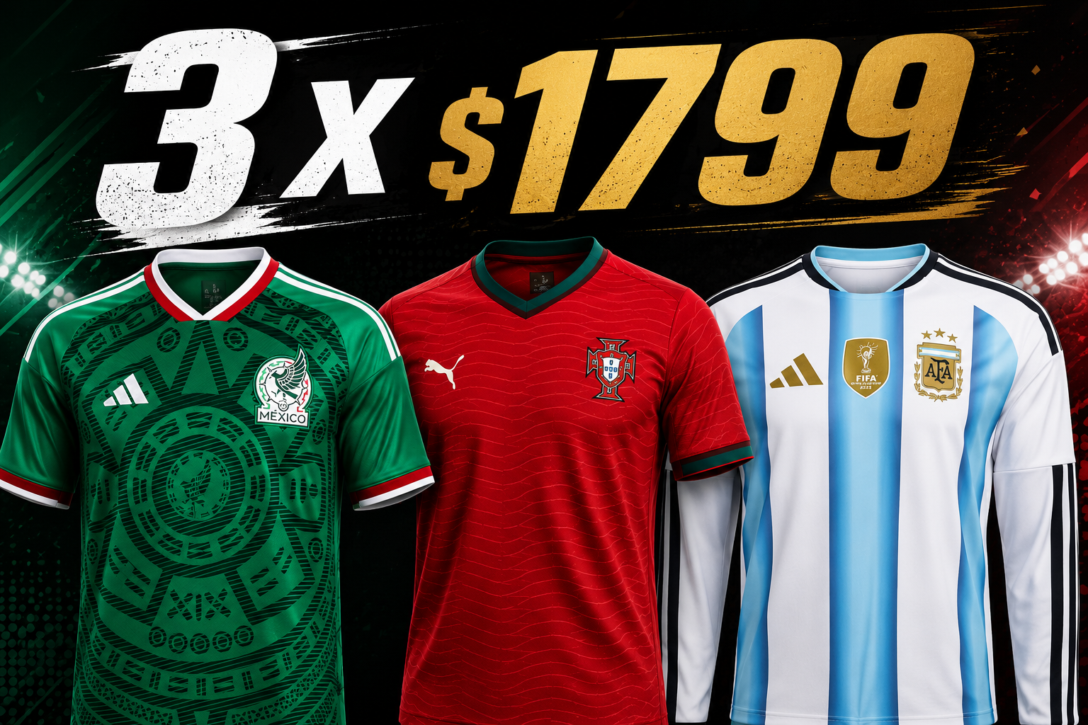 MEXICO PORTUGAL ARGENTINA